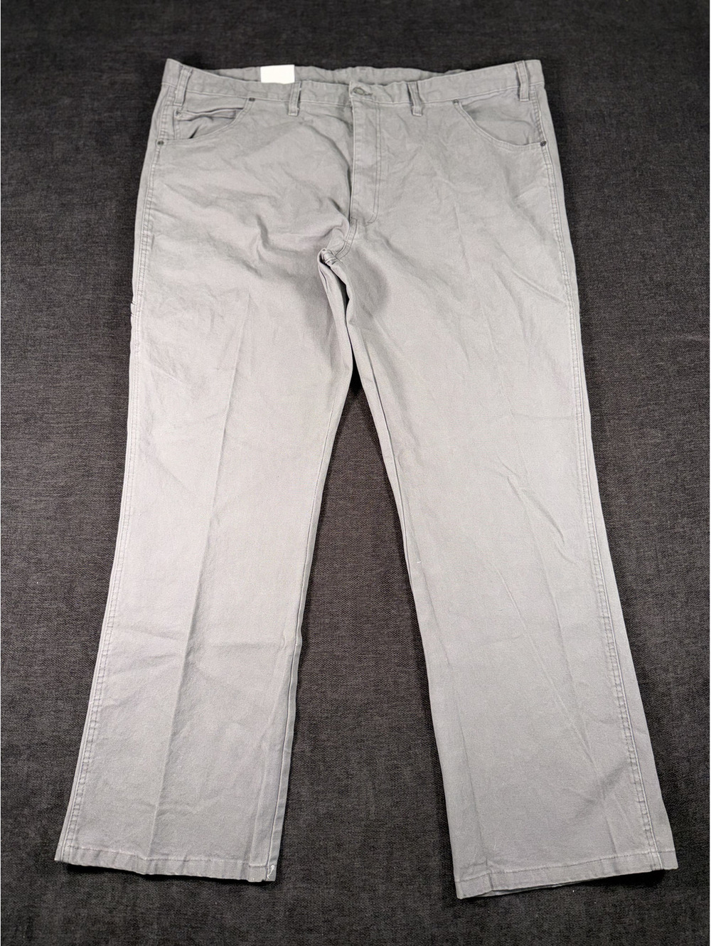 Dickies Flex Work Pants 44x32 Gray Relaxed Fit Durable Cotton Blend